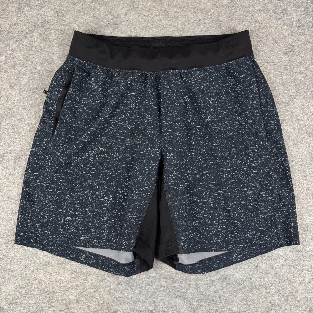 Lululemon T.H.E. Short Linerless 7" Swift Inked Light Cast Black Mens Medium M